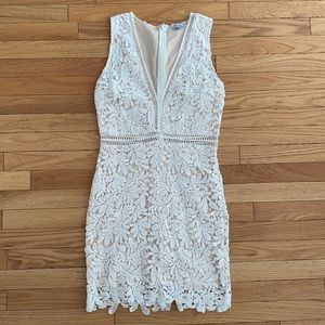 Tobi White Lace Mini Dress
